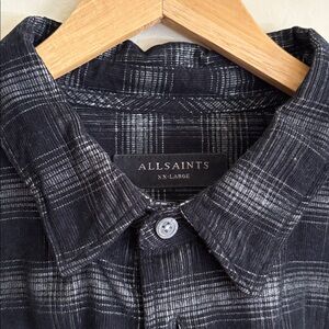 All Saints men's flannel shirt sz XX Large.